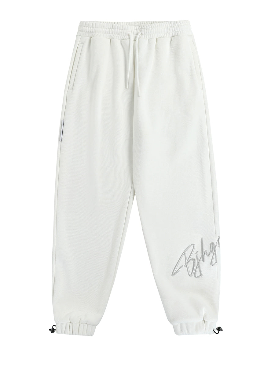 Bjhg American-Style Casual Embroidered Sweatpants