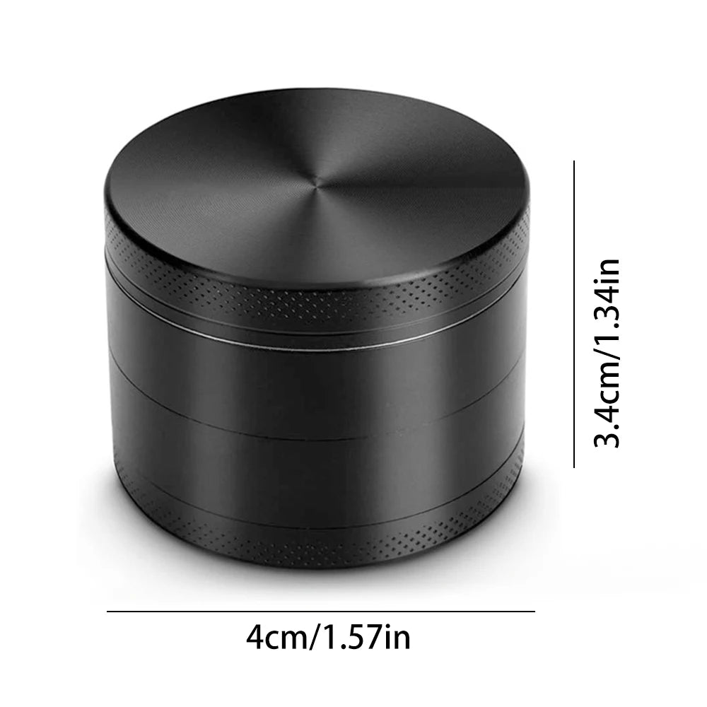 4 Layers Premium Zinc Alloy Herb Grinder Metal For Kitchen,Multifunctional Crusher,Kitchen Gadgets,Tobacco Smoking Gadgets