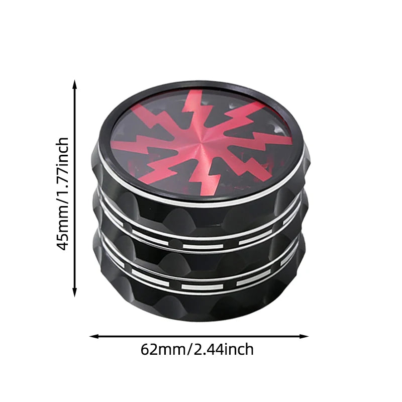 4 Layers Premium Zinc Alloy Herb Grinder Metal For Kitchen,Multifunctional Crusher,Kitchen Gadgets,Tobacco Smoking Gadgets