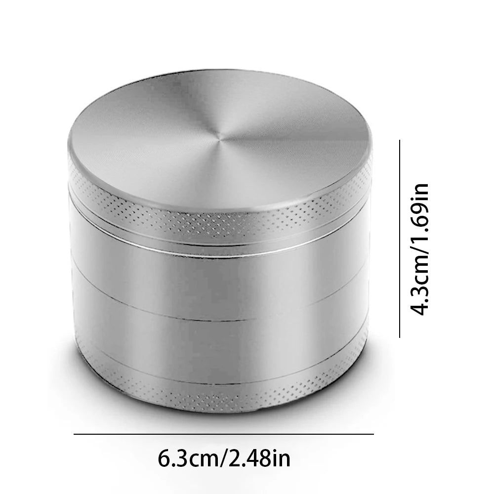 4 Layers Premium Zinc Alloy Herb Grinder Metal For Kitchen,Multifunctional Crusher,Kitchen Gadgets,Tobacco Smoking Gadgets