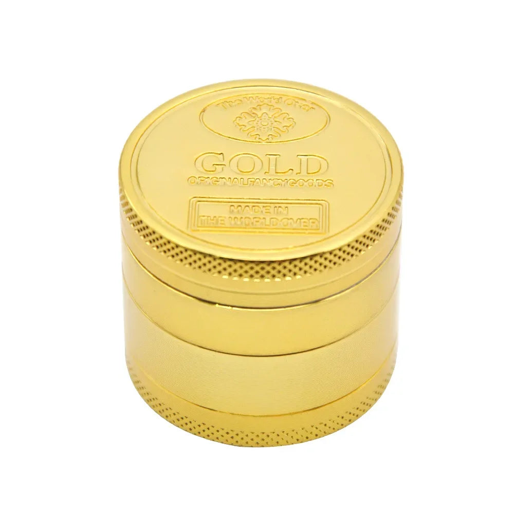 40mm 4-Layer Zinc Alloy Herbal Herb Tobacco Grinders for Smoking Metal Tobacco Cutting Pipe Accessories Tobacco Pipes Herb Mills