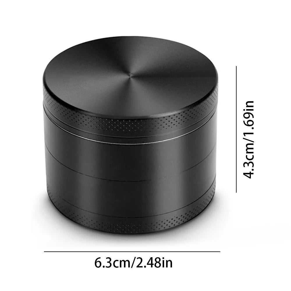 4 Layers Premium Zinc Alloy Herb Grinder Metal For Kitchen,Multifunctional Crusher,Kitchen Gadgets,Tobacco Smoking Gadgets