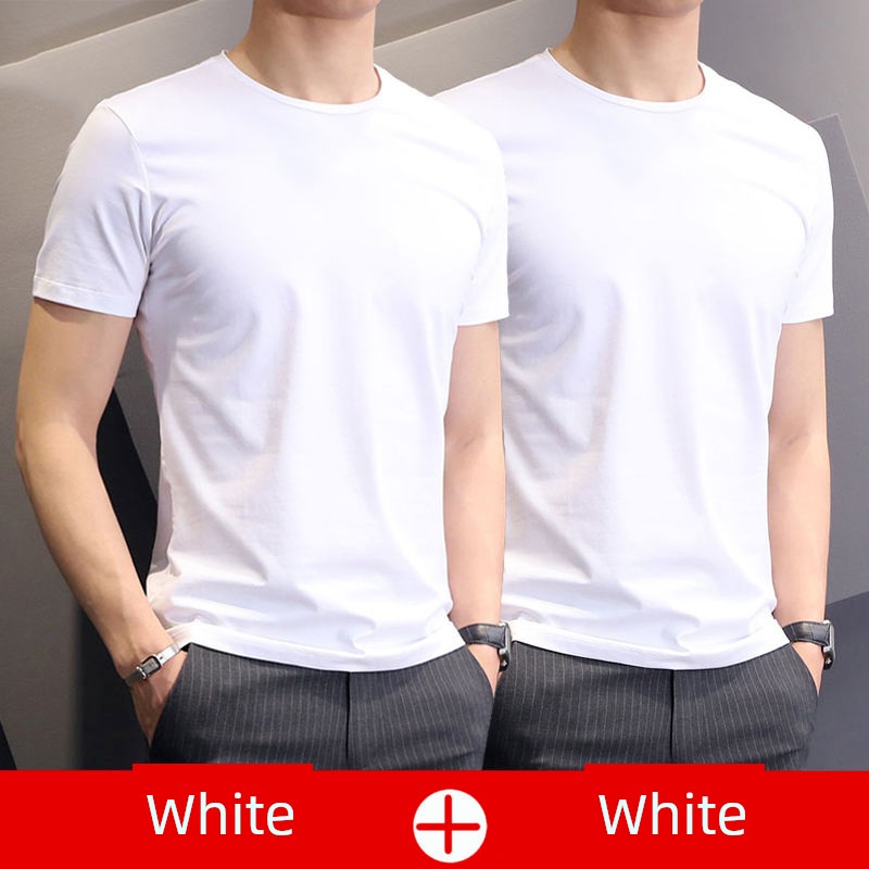 3-Piece Leak-Picking Youth Top Clothes round Neck Short Sleeve T-Shirt