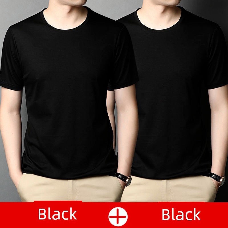 3-Piece Leak-Picking Youth Top Clothes round Neck Short Sleeve T-Shirt