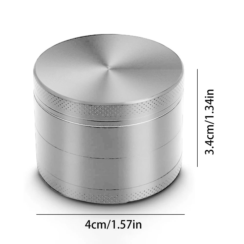 4 Layers Premium Zinc Alloy Herb Grinder Metal For Kitchen,Multifunctional Crusher,Kitchen Gadgets,Tobacco Smoking Gadgets